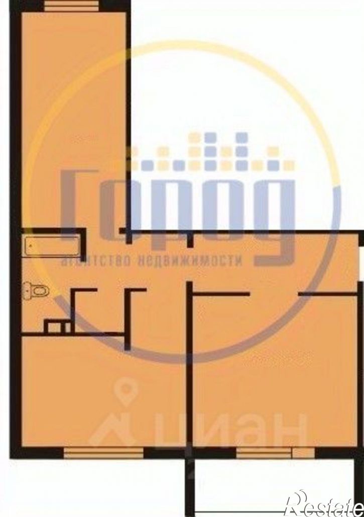 2-комн квартира Коммунистический проспект, 1Б,  д. 1Б