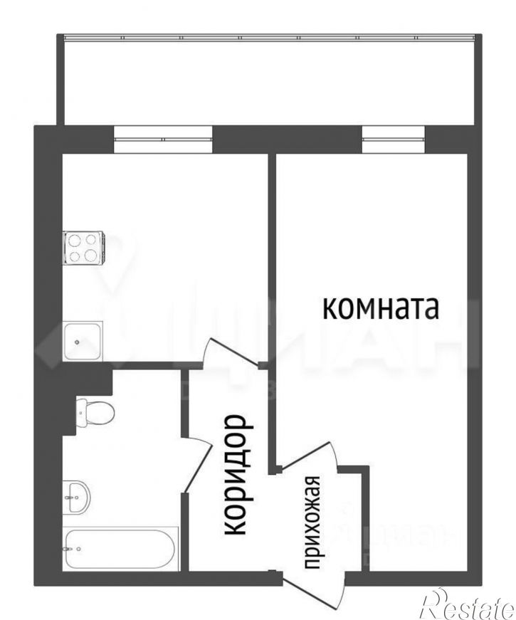 1-комн квартира проспект Славы, 24,  д. 24