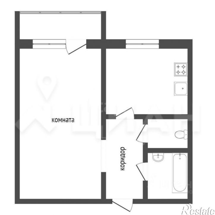 1-комн квартира пр-кт Ильича, 12,  д. 12
