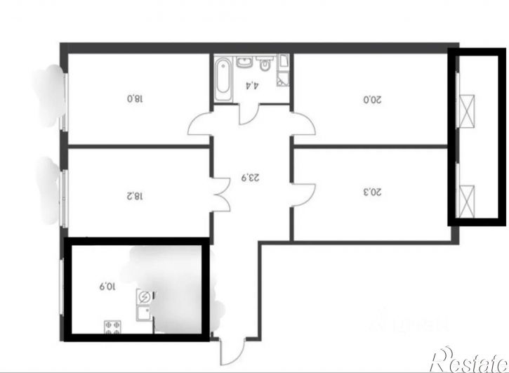 4-комн квартира Коммунистический проспект, 37,  д. 37
