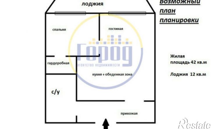 1-комн квартира улица Жданова, 29Г,  д. 29Г