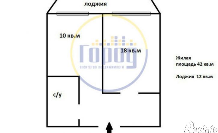 1-комн квартира улица Жданова, 29Г,  д. 29Г