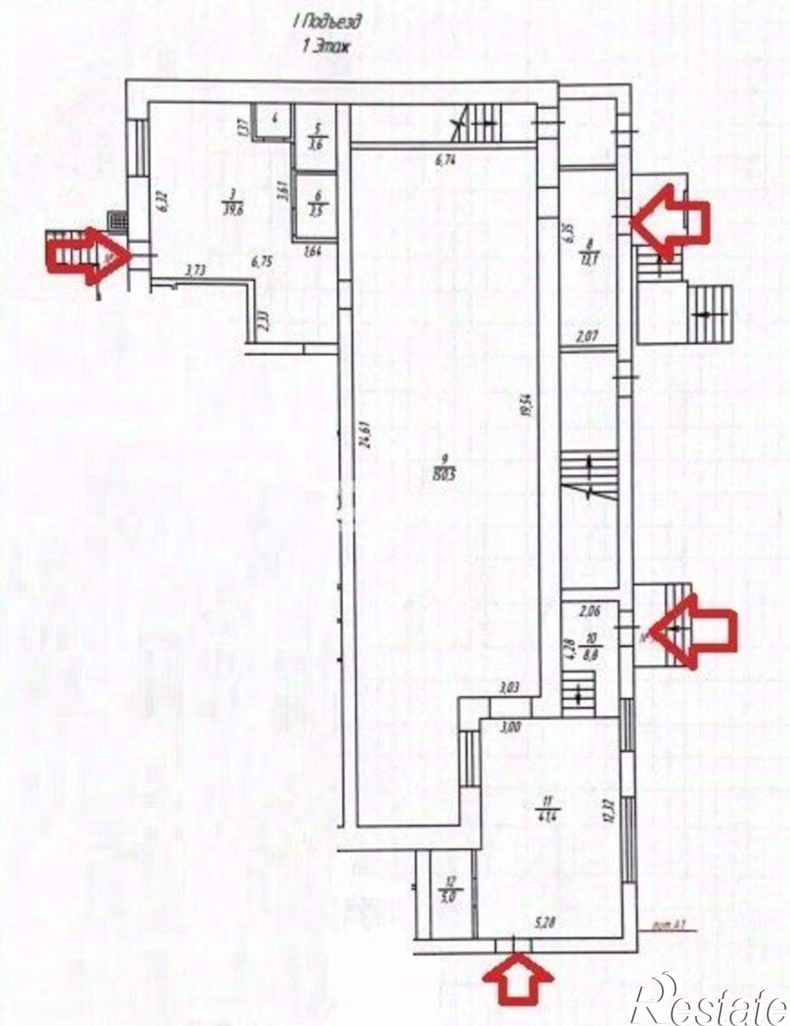 Купить торговое помещение за 26 190 300 рублей на ул Петра Томилова, 15Б