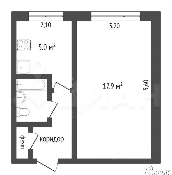 1-комн квартира ул Гольца, 16,  д. 16