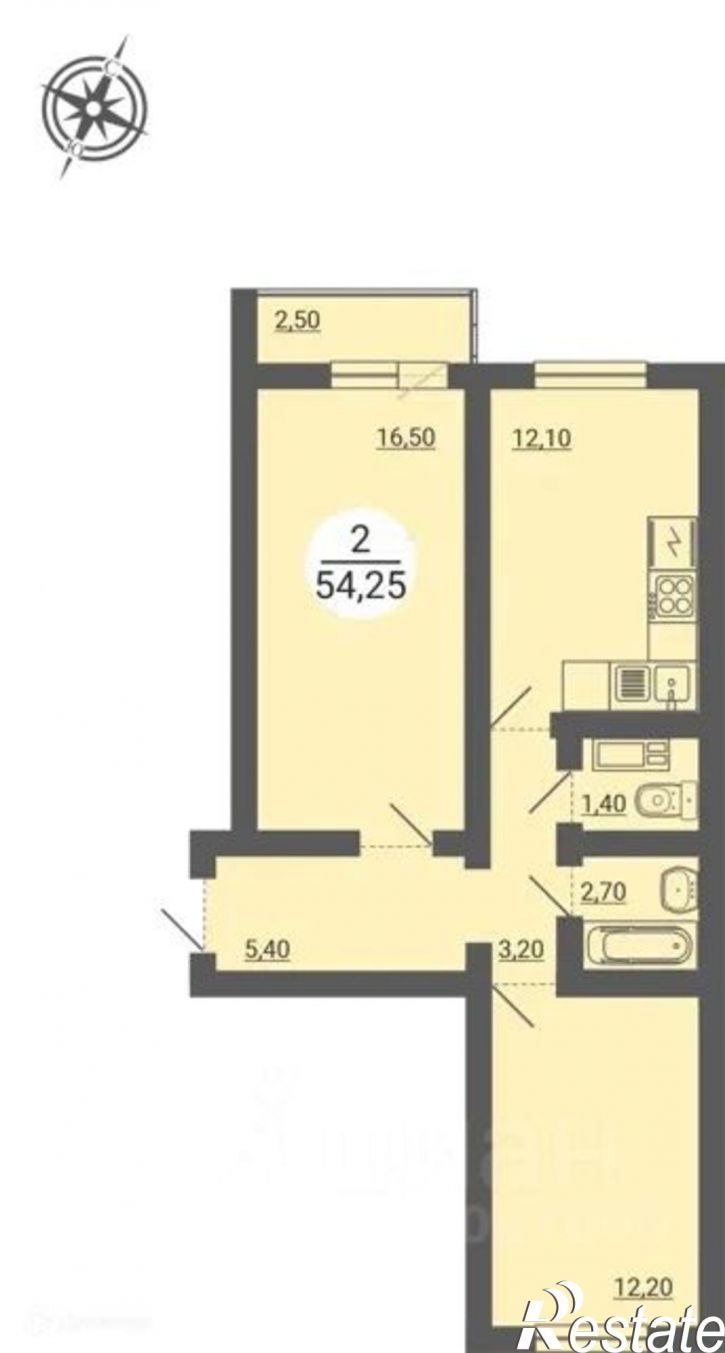 2-комн квартира ул Короленко, 4В,  д. 4В