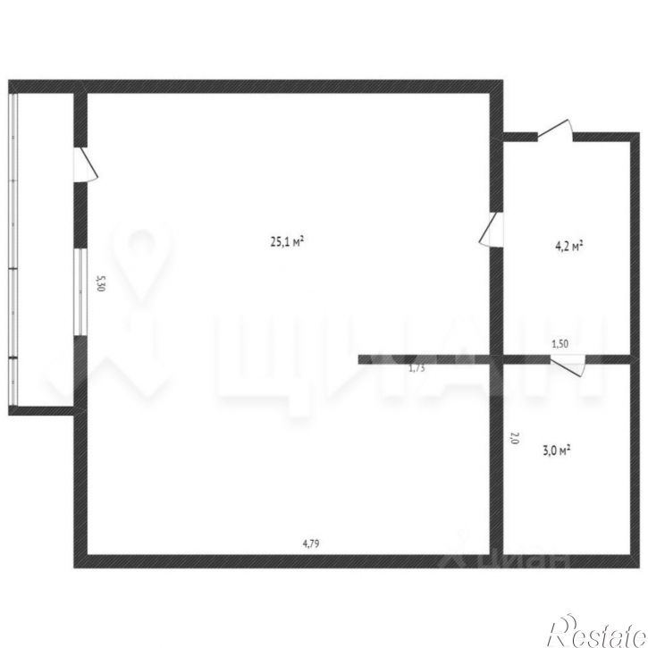 1-комн квартира пр-кт Славы, 34А,  д. 34А